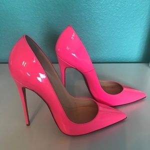 Christian Louboutin Shocking Pink So Kate Pumps